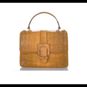 BRAHMIN Mini Francine Cognac Everett